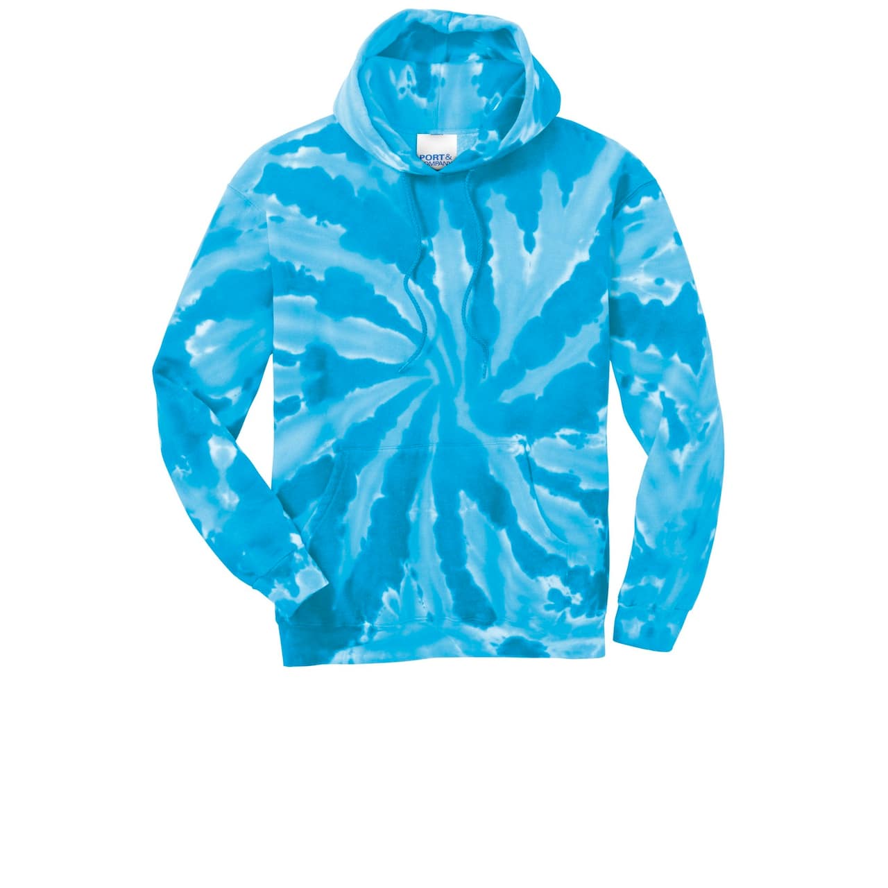 Port & Company® Tie-Dye Pullover Hooded Adult Sweatshirt